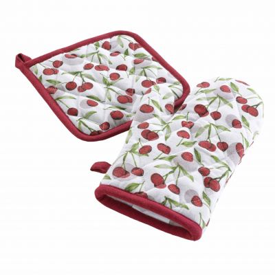 Gant + Manique - Cerisette rubis