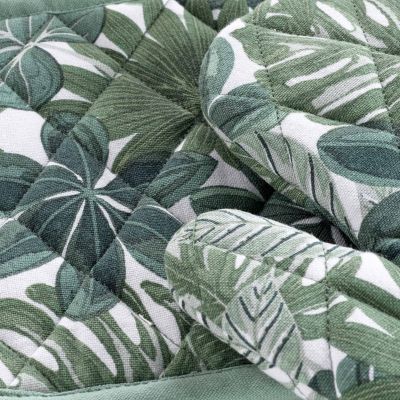 Gant + Manique - Feuilles vertes