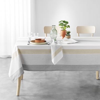 Nappe rectangulaire - 140x240cm - Tissé teint