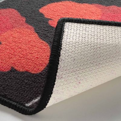 Tapis antidérapant - 50x80cm - Coquelicots