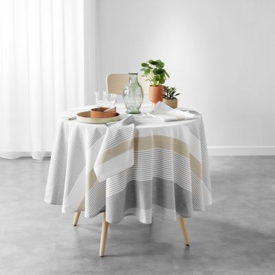Nappe ronde Diamètre 180cm - Tissé teint