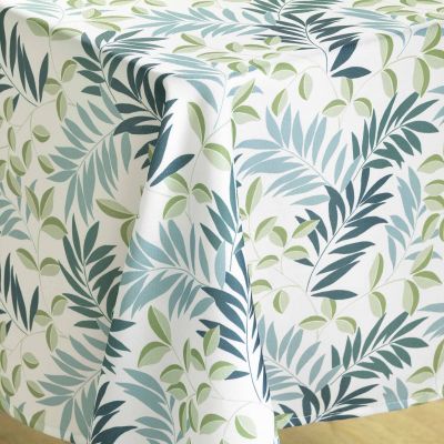 Nappe antitache rectangulaire - 145x240cm - Feuillage sauge