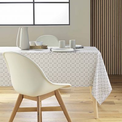 Nappe antitache rectangulaire - 145x240cm - Fleurs naturel