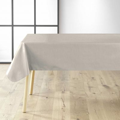 Toile cirée au mètre - Largeur 140 cm - Quadrillage naturel