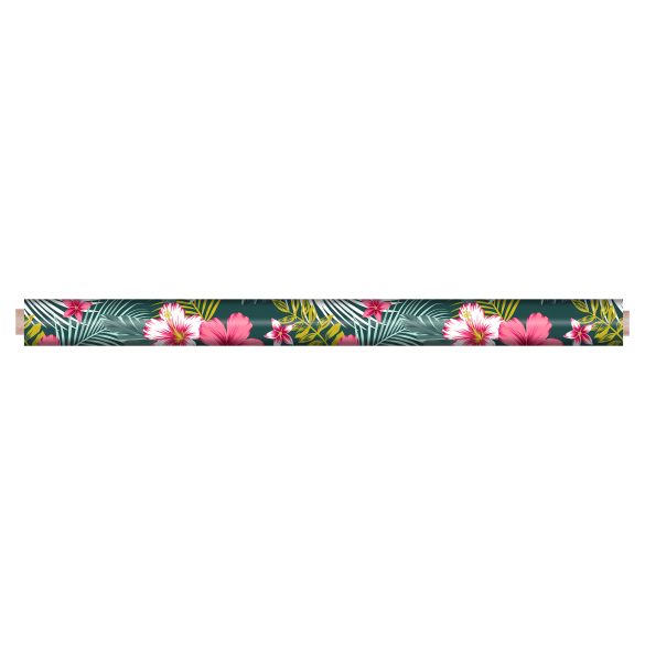Toile cirée au mètre - Largeur 140 cm - Fleurs Bella fond bleu