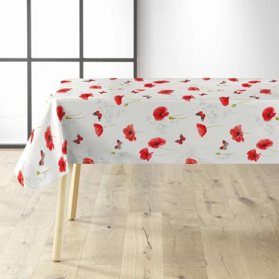 Toile cirée au mètre - Largeur 140 cm - Coquelicot
