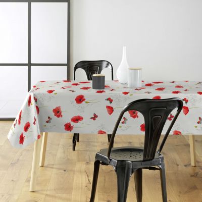 Toile cirée au mètre - Largeur 140 cm - Coquelicot