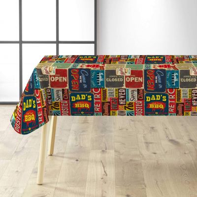 Toile cirée au mètre - Largeur 140 cm - Pub