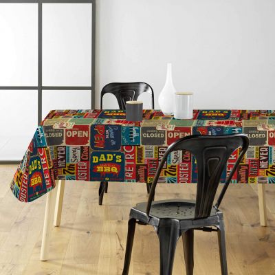 Toile cirée au mètre - Largeur 140 cm - Pub