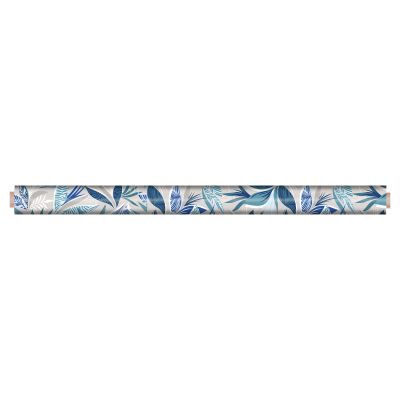 Toile cirée au mètre - Largeur 140 cm - Feuilles bleues