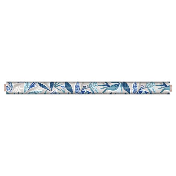Toile cirée au mètre - Largeur 140 cm - Feuilles bleues