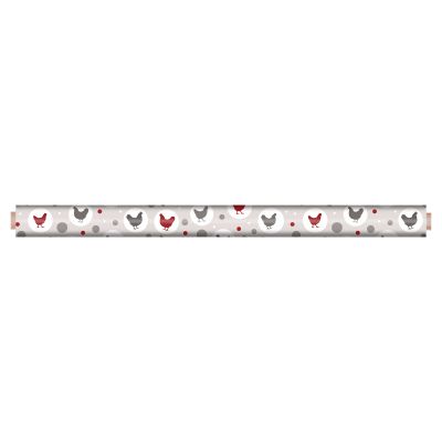 Toile cirée au mètre - Largeur 140 cm - Poules et ronds