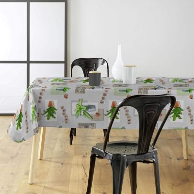 Toile cirée au mètre - Largeur 140 cm - Plantes et arrosoir