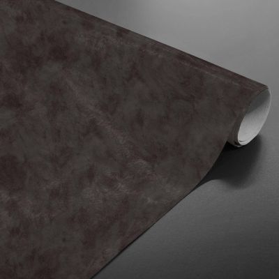 Toile cirée au mètre - Largeur 140 cm - Effet béton ciré - Noir