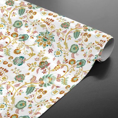 Toile cirée au mètre - Largeur 140 cm - Fleurs en folie