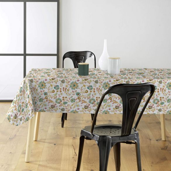 Toile cirée au mètre - Largeur 140 cm - Fleurs en folie