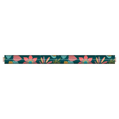 Toile cirée au mètre - Largeur 140 cm - Fleurs et feuilles