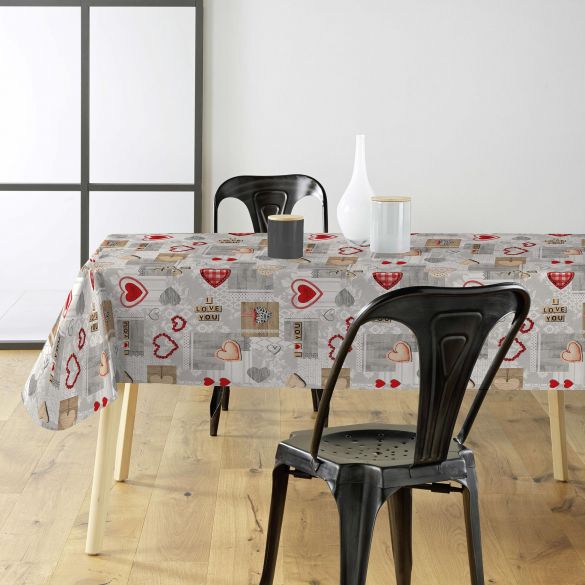 Toile cirée au mètre - Largeur 140 cm - Amour