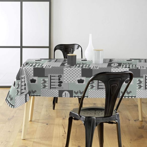 Toile cirée au mètre - Largeur 140 cm - Motifs graphiques et poules