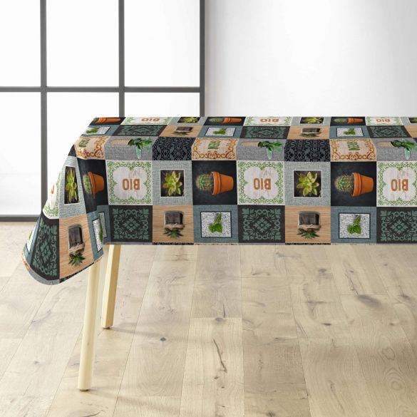 Toile cirée au mètre - Largeur 140 cm - Cactus et plantes grasses