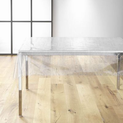 Sous-nappe cristal au mètre - Largeur 140 cm -Effet bois