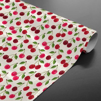 Toile cirée au mètre - Largeur 140 cm - Cerises