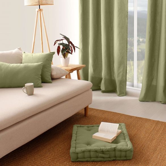 Coussin de sol garni - 50 x 50 cm - 100 % coton
