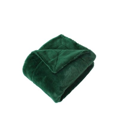 Plaid effet fourrure double flanelle 125x150 cm