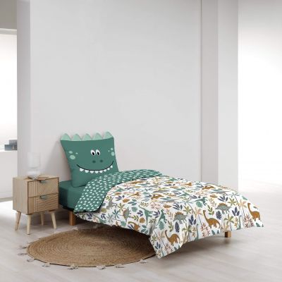 Housse de couette - 140 x 200 cm + taie - Dinosaure