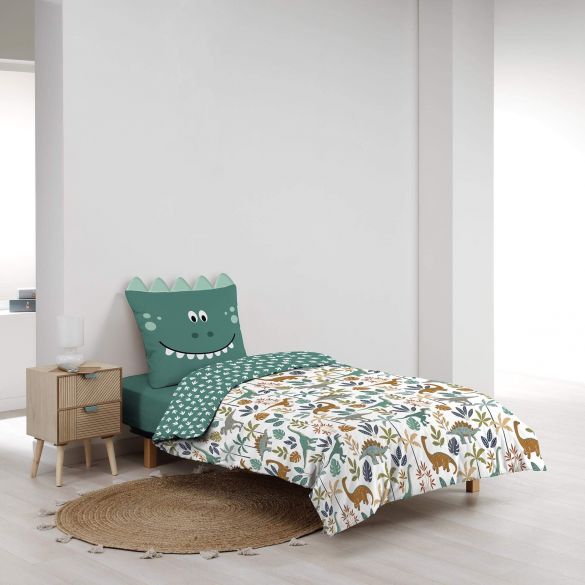 Housse de couette - 140 x 200 cm + taie - Dinosaure