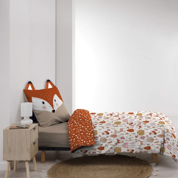 Housse de couette - 140 x 200 cm + taie - Renard