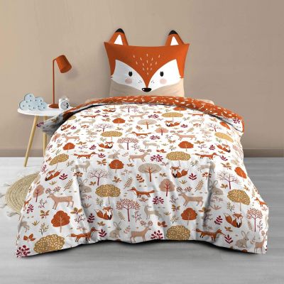 Housse de couette - 140 x 200 cm + taie - Renard