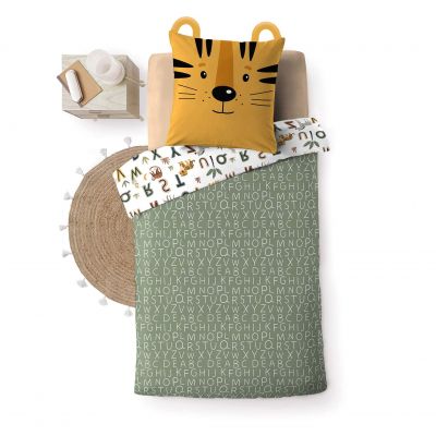 Housse de couette - 140 x 200 cm + taie - Tigre