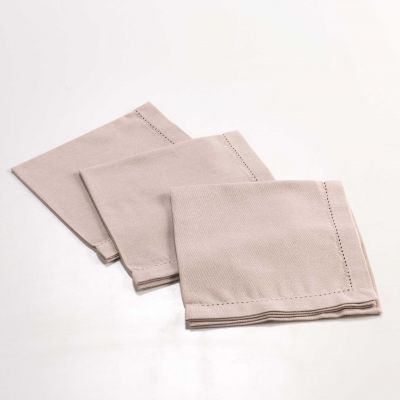 Lot de 3 serviettes de table - 40 x 40 cm - Coton - Charline