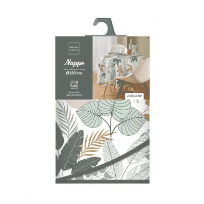 Nappe antitache ronde - Diamètre 180 cm - Fidji