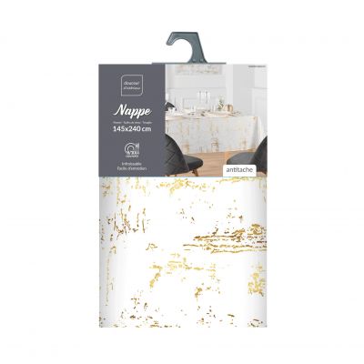 Nappe rectangle - 150 x 240 cm - Granitor métallisé