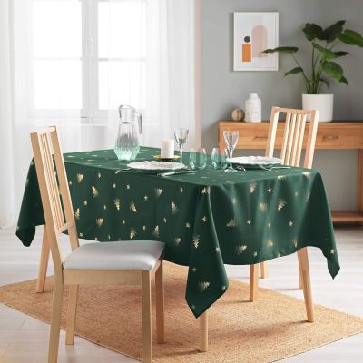Nappe rectangle - 150 x 240 cm - Sapin vert métallisé