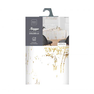 Nappe rectangle - 150 x 300 cm - Granitor métallisé