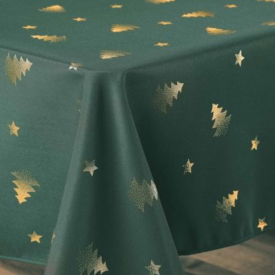 Nappe rectangle - 150 x 300 cm - Sapin vert métallisé