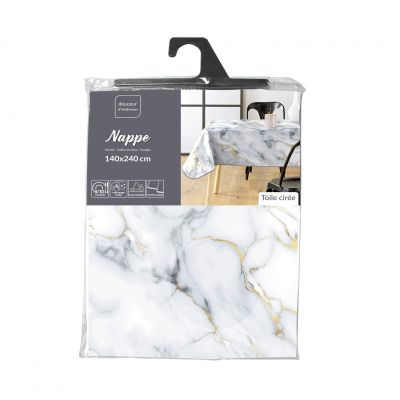 Nappe rectangle - 150 x 240 cm - Marquina métallisé