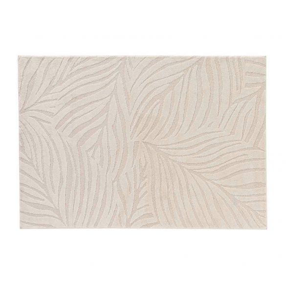 Tapis Ankara 120 x 170 cm - écru uni en relief