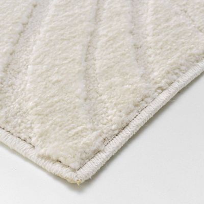 Tapis Ankara 160 x 230 cm - écru uni en relief