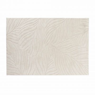 Tapis Ankara 160 x 230 cm - écru uni en relief