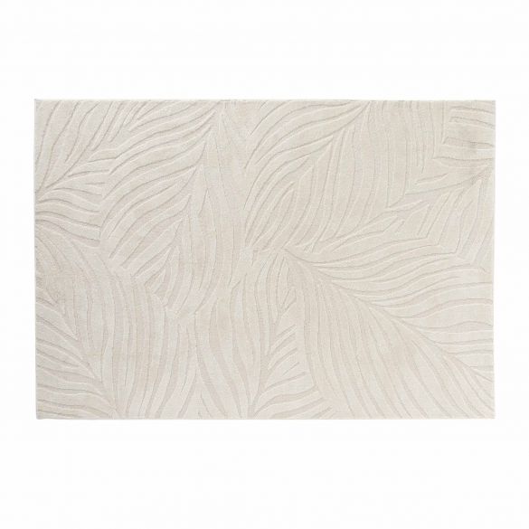 Tapis Ankara 160 x 230 cm - écru uni en relief