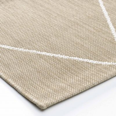 Tapis Damira 160 x 230 cm - écru tissé plat