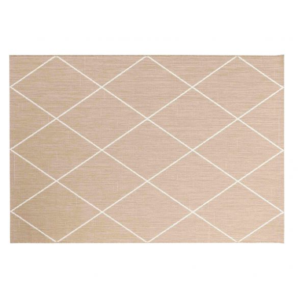 Tapis Damira 160 x 230 cm - écru tissé plat