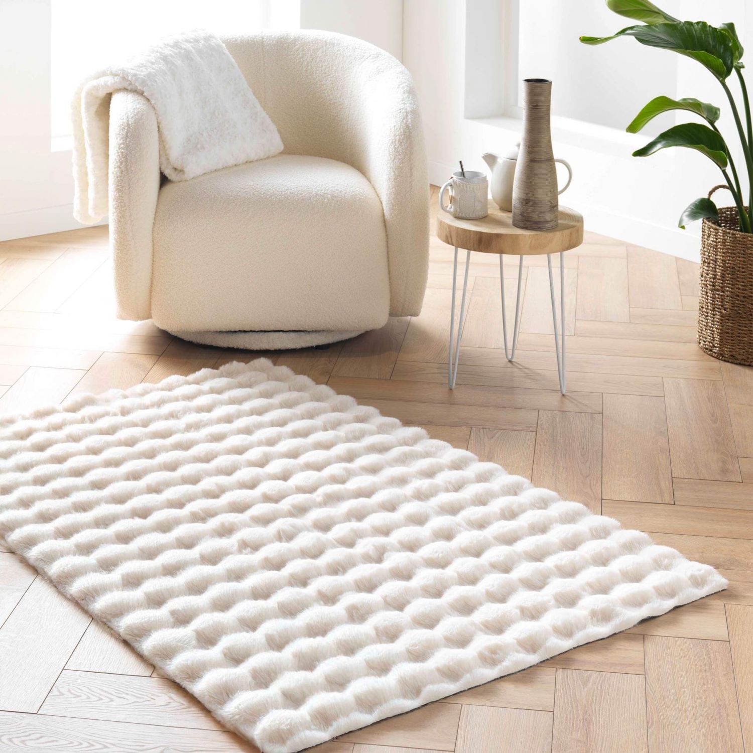 Tapis Mounty 120 x 170 cm - imitation fourure