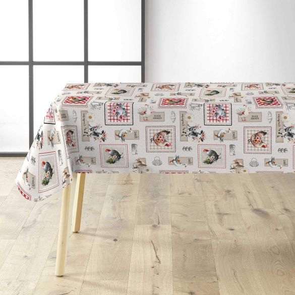 Toile cirée au mètre - Largeur 140 cm - Jolie ferme