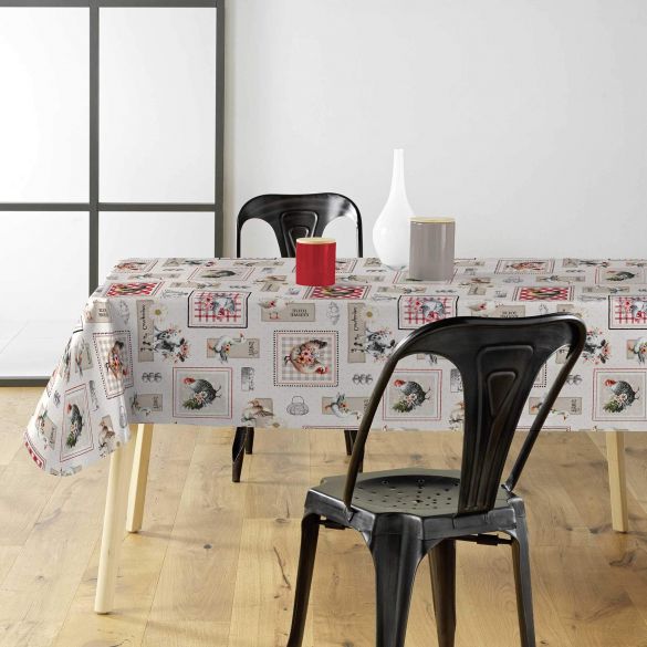 Toile cirée au mètre - Largeur 140 cm - Jolie ferme