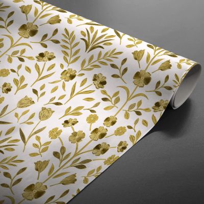 Toile cirée au mètre - Largeur 140 cm - Sidonie Or